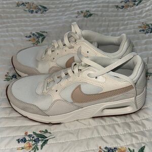 Nike White and Tan Sneakers